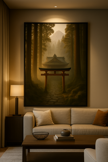 Shinto Shrine Misty Mountain