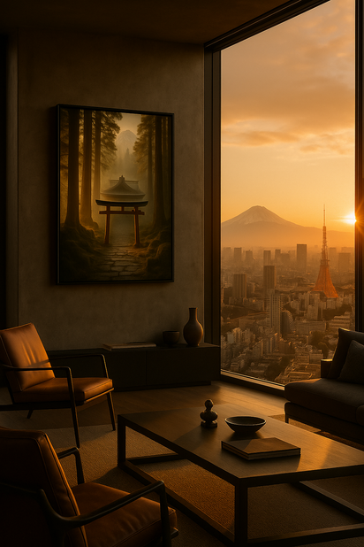 Shinto Shrine Misty Mountain