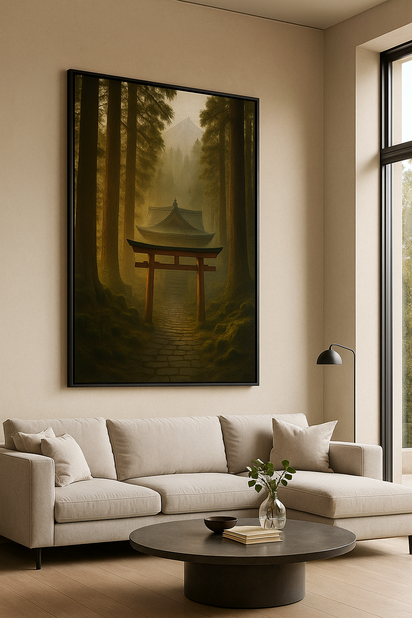 Shinto Shrine Misty Mountain