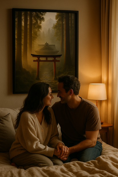 Shinto Shrine Misty Mountain