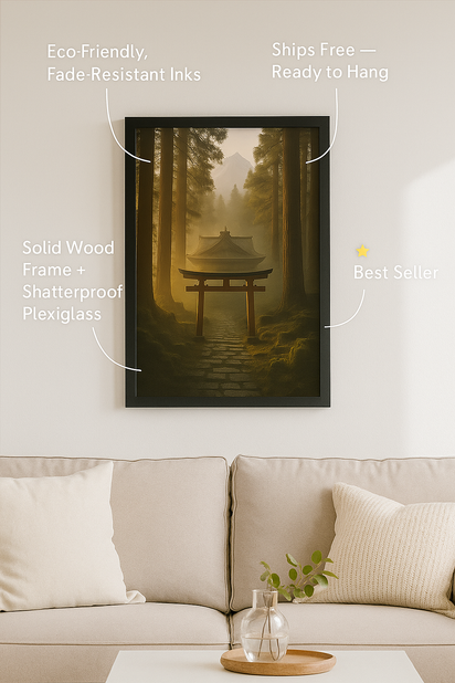 Shinto Shrine Misty Mountain