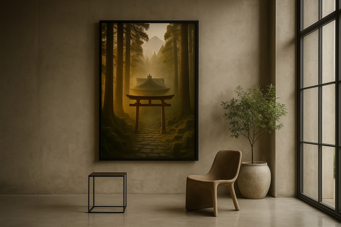 Shinto Shrine Misty Mountain