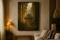 Shinto Shrine Misty Mountain