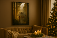 Shinto Shrine Misty Mountain