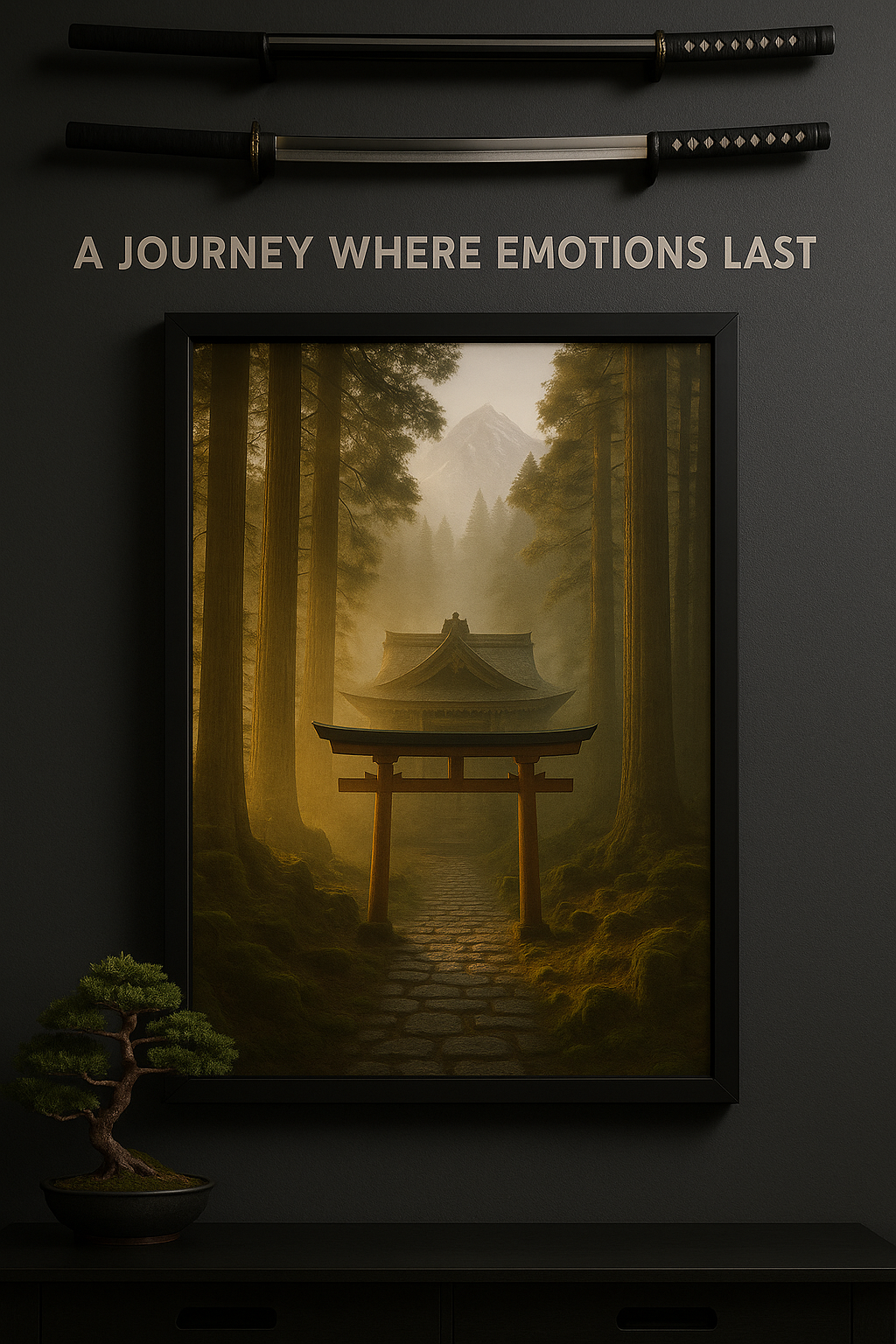 Shinto Shrine Misty Mountain